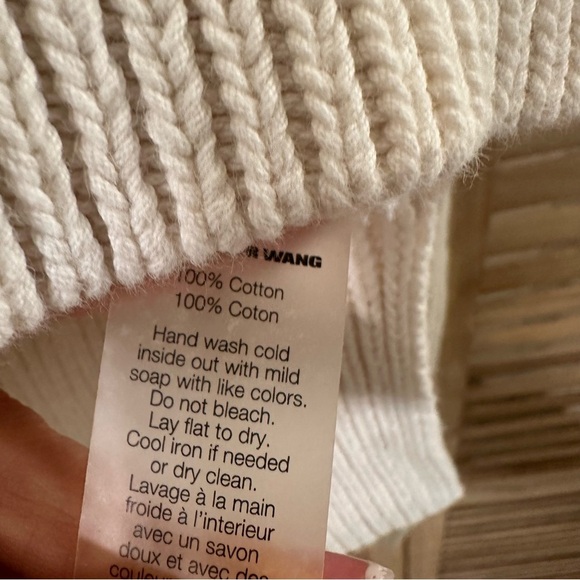 T Alexander Wang Cotton Crew Neck Sweater in ivory size S - Picture 6 of 6